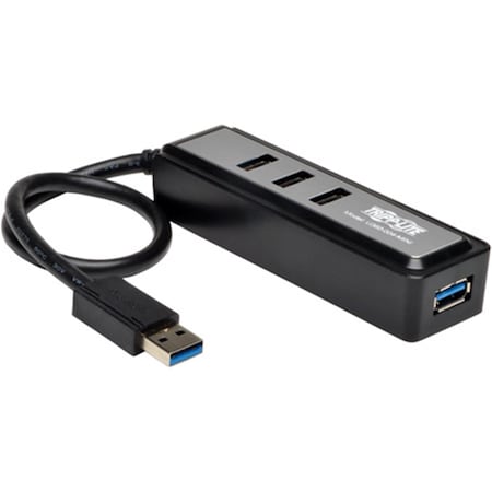Tripp Lite 4Port Portable USB 3.0 Super Speed Hub, Black TRL-U360-004MINI