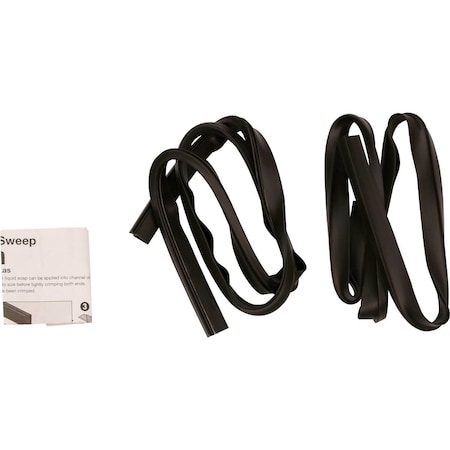 Larson 38'' Black Storm Door Sweep Insert, 2PK CH9030501