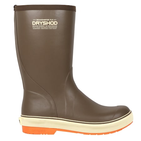 Dryshod Flex Knee Height Rubber Boots, Gusset, Waterproof, Commercial Fishing, Brown, Men, Size 7 SMX-MM-BR-007