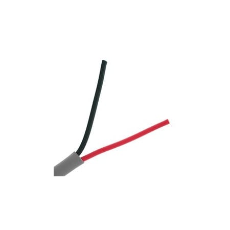 Cable Wholesale Security/Alarm Wire, Gray, 18/2 (18AWG 2 Conductor), Stranded, CMR / Inwall rated, Pullbox,  10K5-02212SH