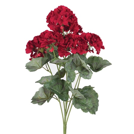 Vickerman 19.5 in. Geranium Bush, Red FQ172901