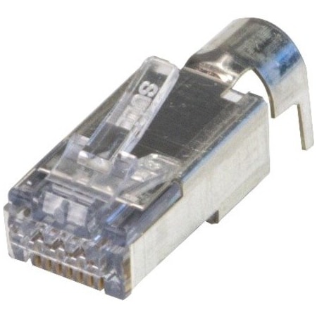 Platinum Tools EZEX48 SHIELDED RJ45 EXTERNAL GROUND CONNECTOR, 25/CLAMSHELL. 100027C