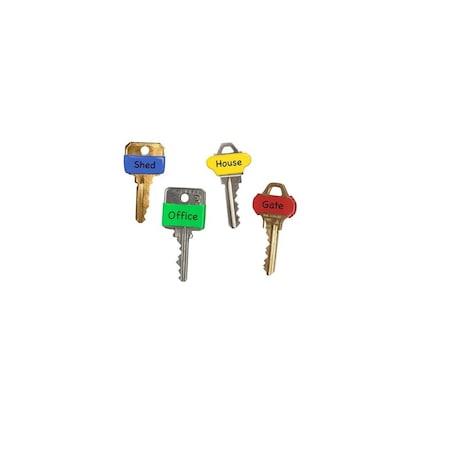 Lucky Line Write-On Key Identifiers Bands 8-Pack Assorted 17208