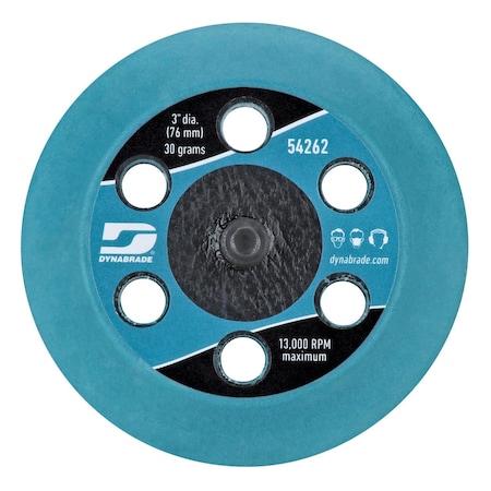 Dynabrade Extreme Sanding Pad, 3" dia., Threaded 54262