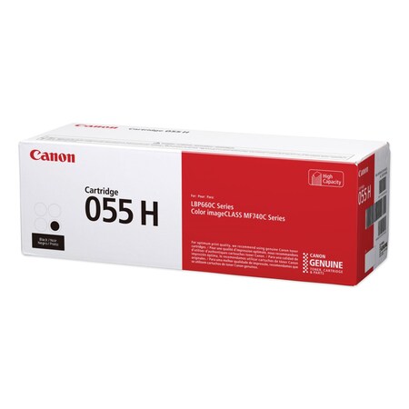 Canon High-Yield Toner 3020C001 (055H), 7,600 Page-Yield, Black 3020C001