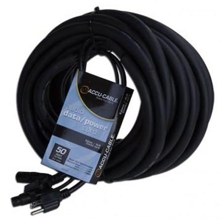 Calculatorcalculadora 50 ft. American DJ Accu-Cable Audio Data XLR-IEC Power Cable - 16AWG CA3764395