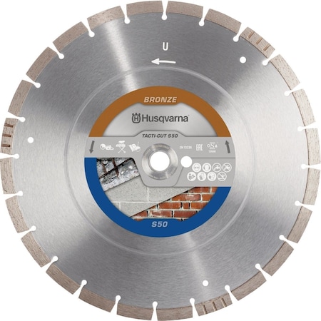 Husqvarna Tacti-Cut S50+ 14'' Dia. x 0.118'' Diamond Blade 20mm 582705202