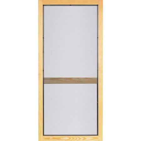 Screen Tight Woodcraft 36'' Wx80'' Hx1'' Thick Natural Wood Screen Door WCRA36H