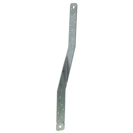 Simpson Strong-Tie HTS Heavy Twist Strap, 16 in L, Steel, Galvanized, Fastening Method: Nail HTS16