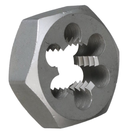 Brixwell 2-5/8in Carbon Steel Hex Die 2-5/8in Size 16 Pitch Uncoated Bright DCHX25816