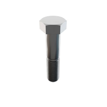 Zoro Select 18-8, 1-3/8"-6 Hex Head Cap Screw, Plain Stainless Steel, 6 in L 1-H-137C-600