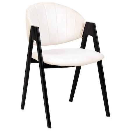 Leisuremod Savor Collection Modern Dining Chair in White SC22W