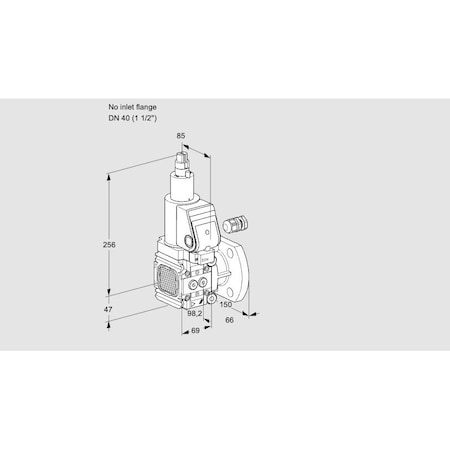 Honeywell Kromschroder Gas Solenoid Valve - VAS-VCS, 500 mbar, IP65, SIL 3/PL e Rated KS88029212