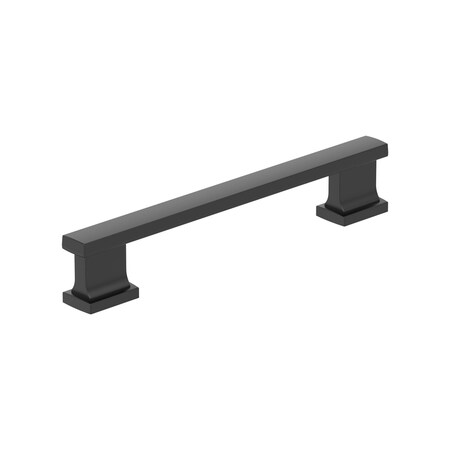 Amerock Triomphe 5-1/16 inch (128mm) Center-to-Center Matte Black Cabinet Pull, 25PK 25VMP37092MB