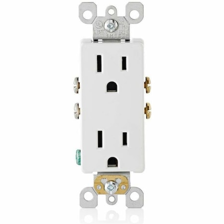 Leviton Residential Grade Decora Receptacle, 15 Amp, 125 Volt 5325-SW