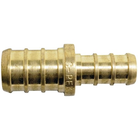 Apollo Valves Coupler Pex 1/2Inx3/8In Brass APXC1238