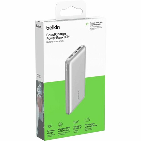 Belkin 10K POWER USB-A C 15W SIL BPB011BTSL