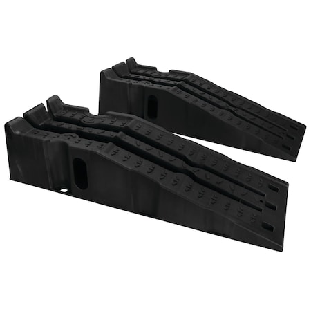 Performance Tool Stackable Vehicle Ramps, 16000lb GVW, Heavy Duty Polypropylene, Low Profile, 2PK W41014