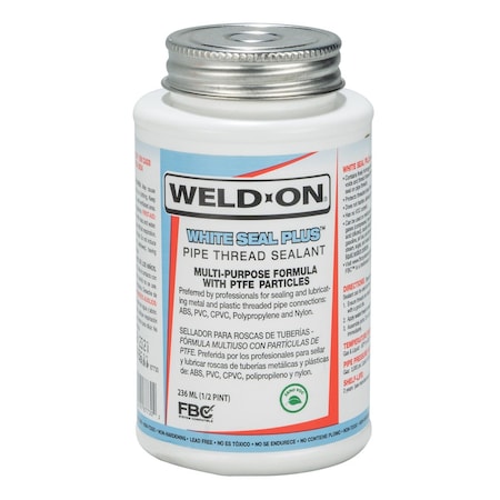 Weld-On White Seal Plus White Pipe Thread Sealant 0.5 pt 87730