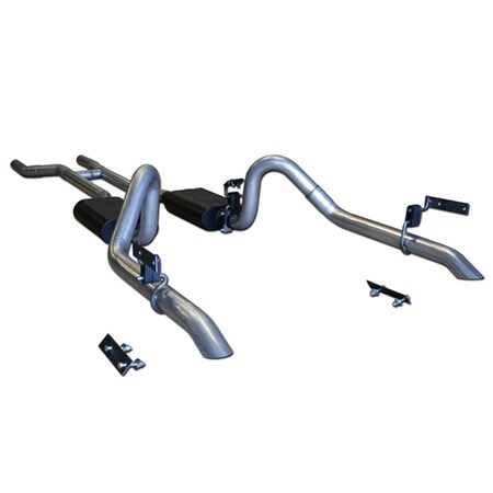 Flowmaster Mufflers Dual Rear Exit Header-Back System for 1967-1970 Ford Mustang with V8 17282
