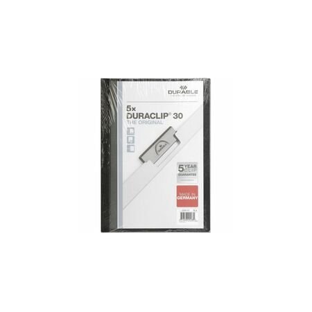 Durable Office Products DuraClip Report Cover, 8 9/10 x 11 1/5, Clear, 5PK 220401