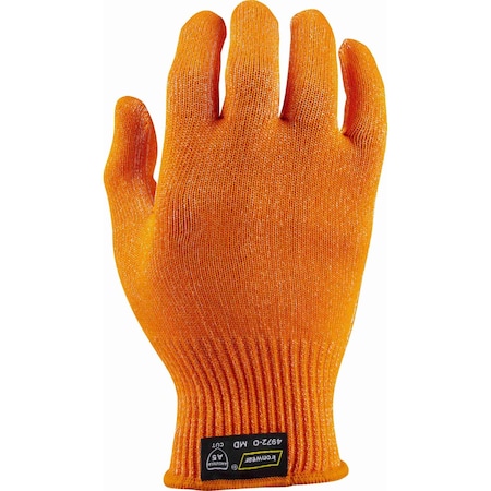 Ironwear 13 Gauge Multi Fiber Knit A5 Cut Resistant Glove, Orange, 3X-Large 4972-O-3XL