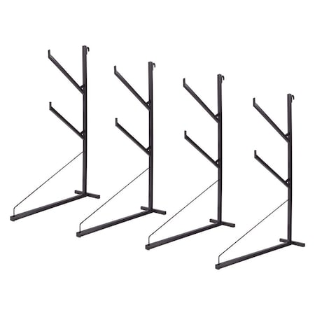 Mytee Products Shipping Container Pipe Rack - 29-1/8 in(L) x 53-1/8 in(H), 550 lbs WLL, 4PK CNT-PIPEBx4