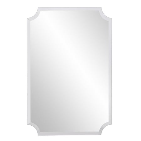 Homeroots 36" Rectangle With Scalloped Corner Unframed Accent Mirror 383712