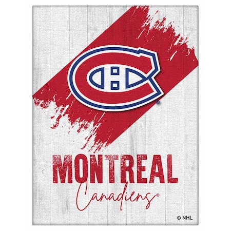 Holland Bar Stool Co Montreal Canadiens 15 in. x 20 in. Canvas Wall Art LCnvs