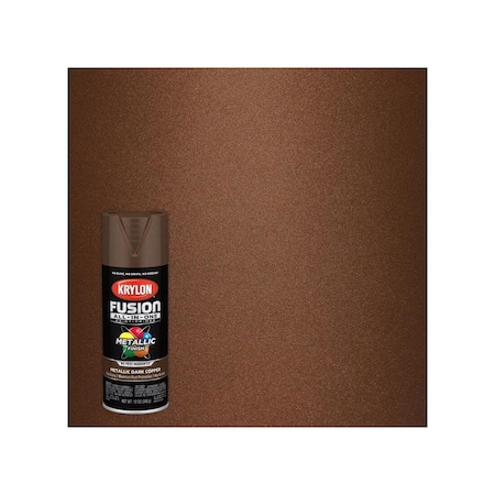 Krylon Paint+Primer Spray Paint Fusion All-In-One Metallic Dark Copper 12 oz Dark Copper K02767007