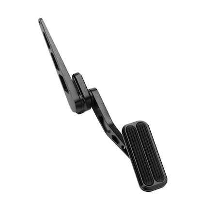 Lokar XBAG-6004 Black Billet Aluminum Throttle Pedal with Rubber LOKXBAG6004