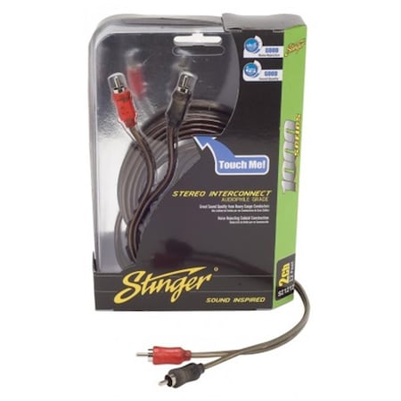 Stinger 1.5 ft. 1000 Series 2 Channel Coaxial RCA Cable SI121.5