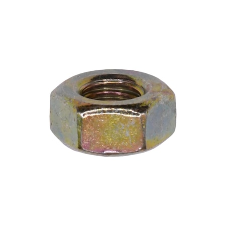 Auveco Grade 8 Hex Nut 1/4in-28 Zinc Yellow, 100PK 15649