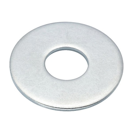 Zoro Select Flat Washer, For Screw Size 5/8 in , Aluminum Plain Finish, 5 PK WASB58RAL