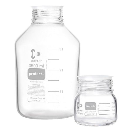 Duran Safety Coated Btl, Boro Gls, 148mm H, PK10 218654484