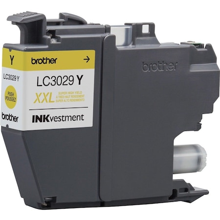 Brother Brother Genuine LC3029Y INKvestment Super High Yield Yellow Ink Cartridge - Inkjet - Super High Yield - Yellow LC3029Y