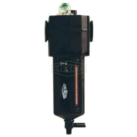Dixon 1 Series Standard Oil-Fog Lubricator with Sight Glass, 1/2 in Port, 192 SCFM Flow Rate, Aluminum Bow L74C-4MB
