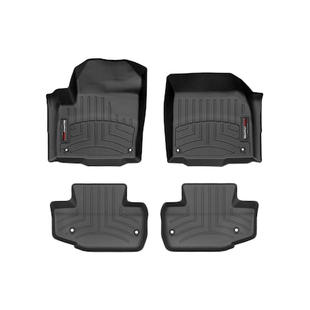 Weathertech Black, Front and Rear Floorliners 44404-1-4