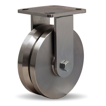 Hamilton Rigid Caster, Whs 6X2 Ss V-Grooved, Wheel Core Material: Stainless Steel R-WHS-6SVB