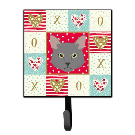Carolines Treasures 4.25 x 1 x 7 in. Nebelung Cat Love Leash or Key Holder CK5136SH4