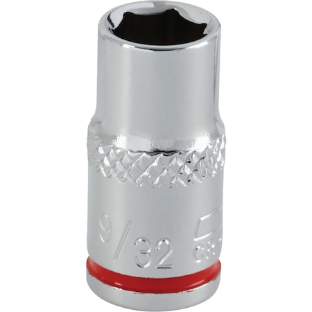 Channellock 1/4'' Drive 9/32'' 6-Point Shallow Standard Socket 398039
