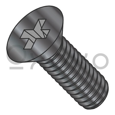 M3-0.5X5 Din 965 Metric Phil Flat Machine Screw Full Thrd 18 8 Stainless Steel Black Ox, 4000PK