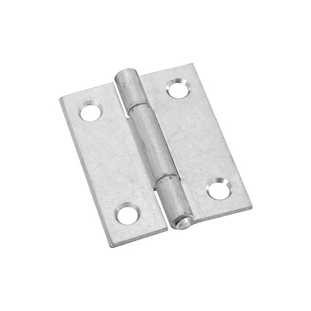 National Hardware Narrow Hinge, 2 in W Frame Leaf, 0.056 in Thick Frame Leaf, Steel, Zinc, Fast Spun Pin, 10 lb N146-159