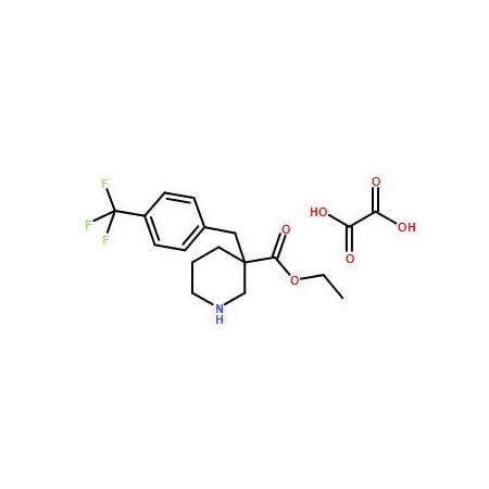 Ak Scientific 3-[4-(Trifluoromethyl)benzyl]piperidine-3-ethylcarboxylate oxalate (250mg), CAS 1198416-87-3 5274AH-250mg