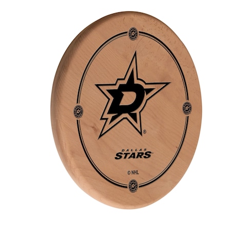 Holland Bar Stool Co Dallas Stars 13" Laser Engraved Solid Wood Sign WSgnLNatDalSta