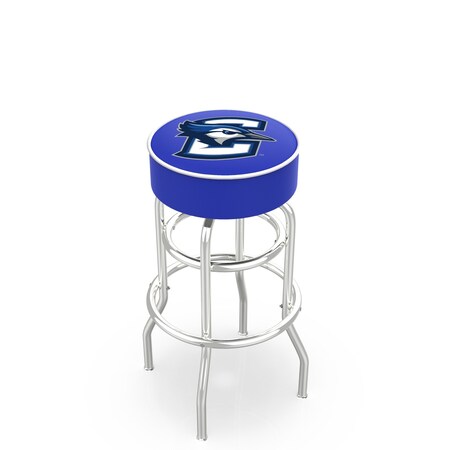 Holland Bar Stool Co 25" Creighton Cushion Seat, 2-Ring Chrome Swivel Bar Stool L7C125Crghtn