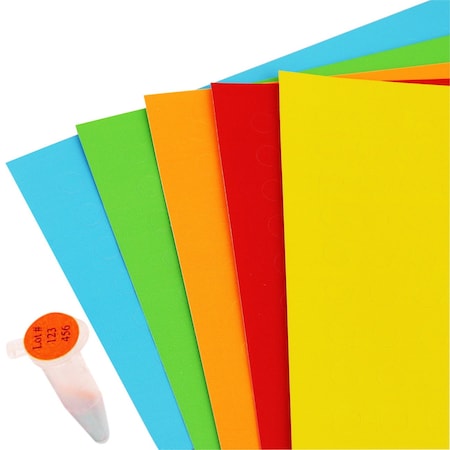 Diversified Biotech Tough-Spots for Laser Printers, 3/8 Inch Diameter, Rainbow, 3,840 per Package, 3840PK 247131RNBW