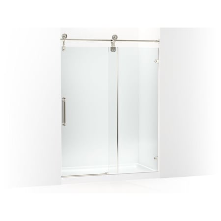 Kohler Artifacts 80-7/8" H sliding shower door with 3/8"-thick glass 701724-10L-SN