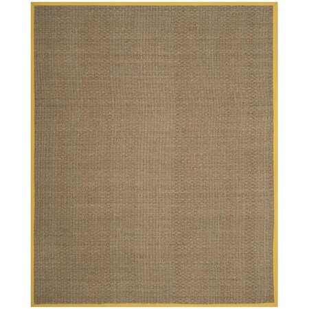 Safavieh Natural Fiber Large Rectangle RugsNatural & Gold 8 x 10 ft. NF114X-8