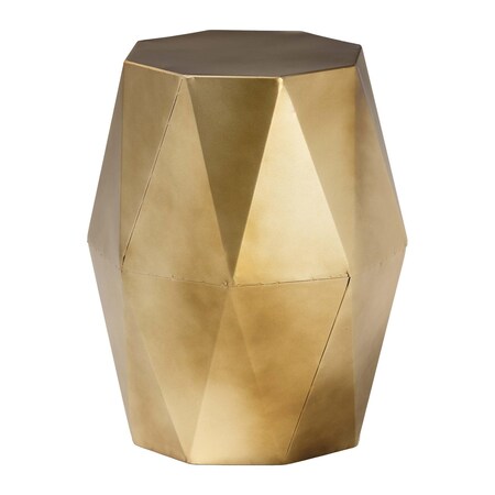 Baxton Studio Salman Geometric Bronze Metal Accent Table 259-14288-ZORO